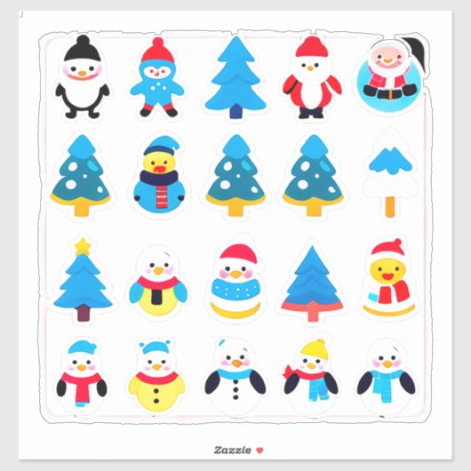 夢のクリスマス+冬の休日セット シール (シート)