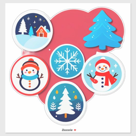 夢のクリスマス+冬の休日セット シール (シート)