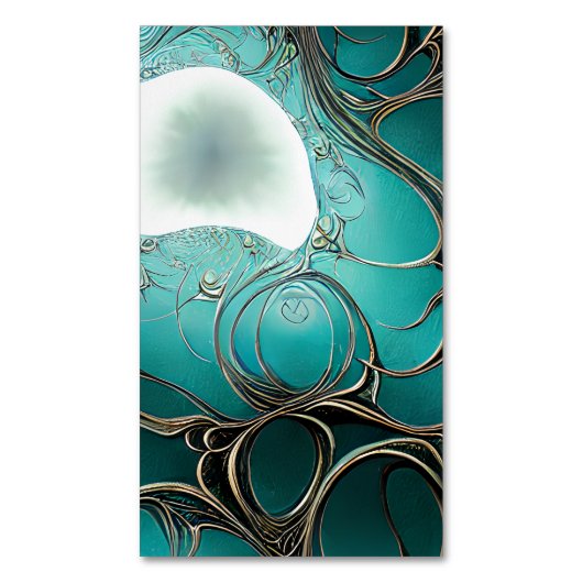 夢のゲーム風景のマトリックス光ダの幻想 マグネット名刺 (正面縦)