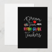 夢のチーム 5年生 名言 面白い先生達の名言 招待状 (正面/裏面)