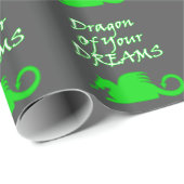 夢のドラゴン（白） ラッピングペーパー (ロールコーナー)