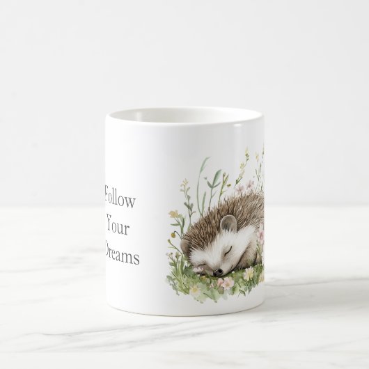 夢のハリネズミの花 コーヒーマグカップ (中央)