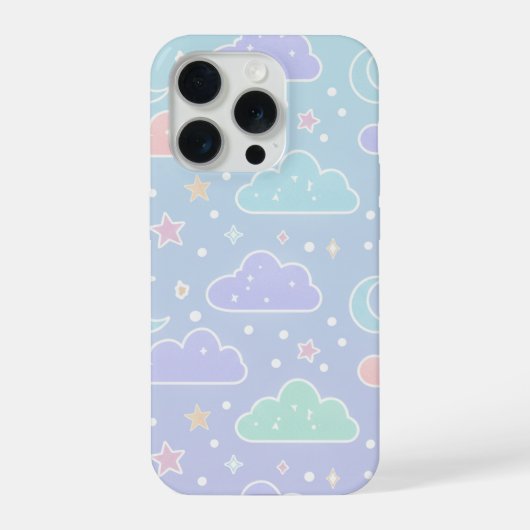 夢のパステルクラウドフォンケース iPhoneケース (裏面)