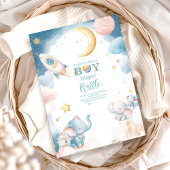 夢のヒューストン私たちは男の子おむつラッフルを持っている エンクロージャーカード