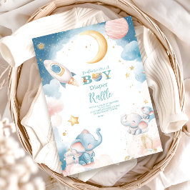 夢のヒューストン私たちは男の子おむつラッフルを持っている エンクロージャーカード