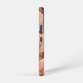 夢のピンクの花園に佇むファンタジーな妖精 SAMSUNG GALAXYケース (右側面)
