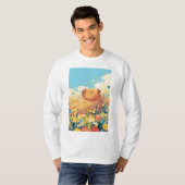 夢のフィールドのカピバラ Tシャツ (正面フル)