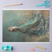 夢のフィールドの女性の肖像画アート 薄葉紙 (クラフト)