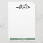 夢のフィールド |ひなパーソナライズされた形紙 便箋 (正面/裏面)