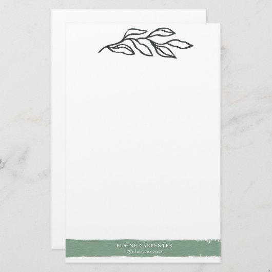 夢のフィールド |ひなパーソナライズされた形紙 便箋 (正面/裏面)