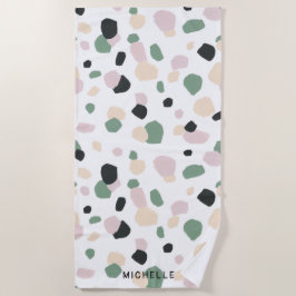 夢のフィールド |モノグラムビーチタオル ビーチタオル