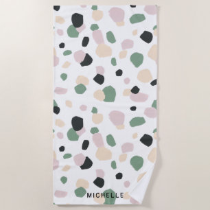 夢のフィールド モノグラムビーチタオル ビーチタオル