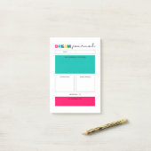 夢のプランナージャーナルページ ポストイット (デスク上)