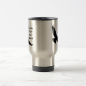 夢のホーク後を追のシルエットに挑戦飛んでいるしよう トラベルマグ (中央)