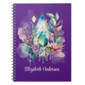 夢のボホ結晶の魔法の夢のキャッチャー ノートブック (正面)