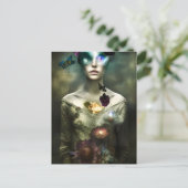 「夢のポートレート」ファンタジーAIアートハガキ ポストカード (スタンド正面)