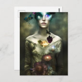 「夢のポートレート」ファンタジーAIアートハガキ ポストカード (正面/裏面)
