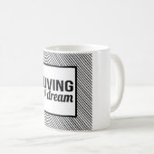 夢のマグ住んでいます コーヒーマグカップ (正面右)