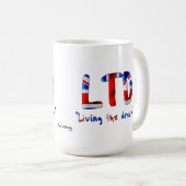 夢のマグ住んでいます コーヒーマグカップ (正面右)