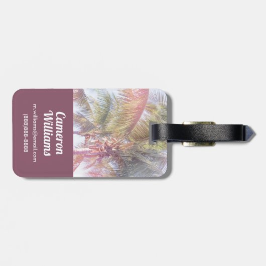 夢のヤシの木 ラゲッジタグ (裏面横)