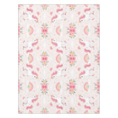 夢のユニコーン，虹，花，かわいい テーブルクロス (正面)