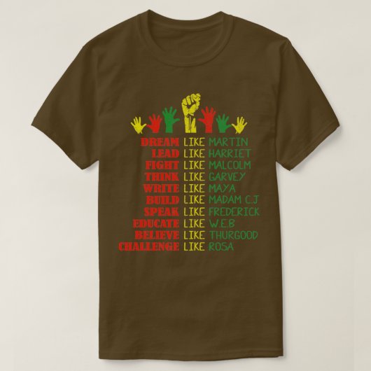 夢のリード戦い考えBを教え話て構築する Tシャツ (デザイン正面)