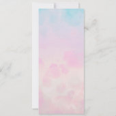 夢のレインボーユニコーン水のカラーメニュー 招待状 (裏面)