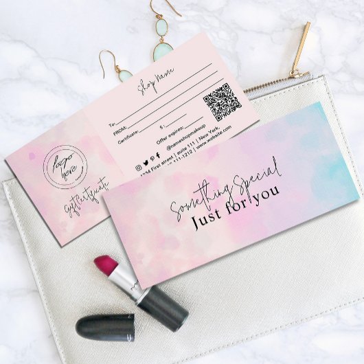 夢のレインボーユニコーン水の色ギフトカード