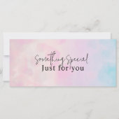 夢のレインボーユニコーン水の色ギフトカード (正面)