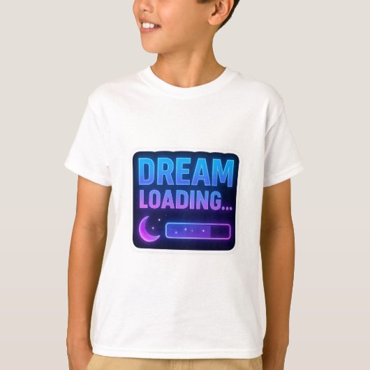 夢のロード…ネオンの進行バー Tシャツ (正面)