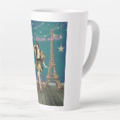 夢の世界で生きファンキー続ける カフェラテマグ (右アングル)