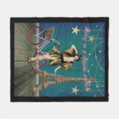 夢の世界で生きファンキー続ける フリースブランケット (正面(横))