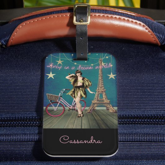 夢の世界で生きファンキー続ける ラゲッジタグ (正面インサイチュ2)