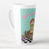 夢の世界のヴィンテージに住ファンキーむ カフェラテマグ (左アングル)