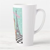 夢の世界のヴィンテージに住ファンキーむ カフェラテマグ (右)