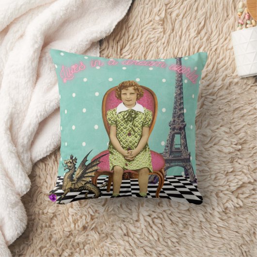 夢の世界のヴィンテージに住ファンキーむ クッション (ブランケット)