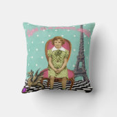 夢の世界のヴィンテージに住ファンキーむ クッション (裏面)