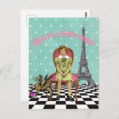 夢の世界のヴィンテージに住ファンキーむ ポストカード (正面/裏面)