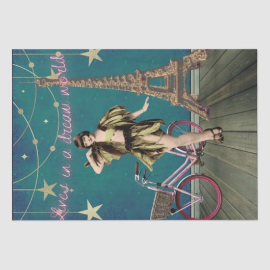 夢の世界ラッピング紙ファンキーに住む 薄葉紙 (正面)