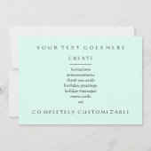 夢の中でのみ… 招待状 (裏面)