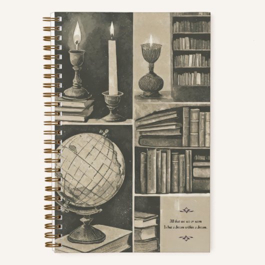 「夢の中で夢を見る」暗いアカデミズムの美学 ノートブック (正面)
