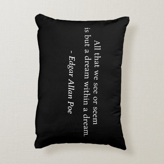 夢の中で夢エドガー・アラン・ポーのアクセント枕 アクセントクッション (裏面(縦))