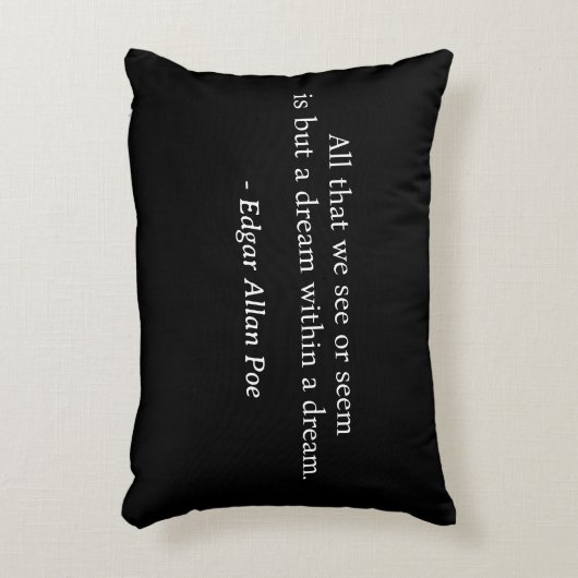 夢の中で夢エドガー・アラン・ポーのアクセント枕 アクセントクッション (正面(垂直))