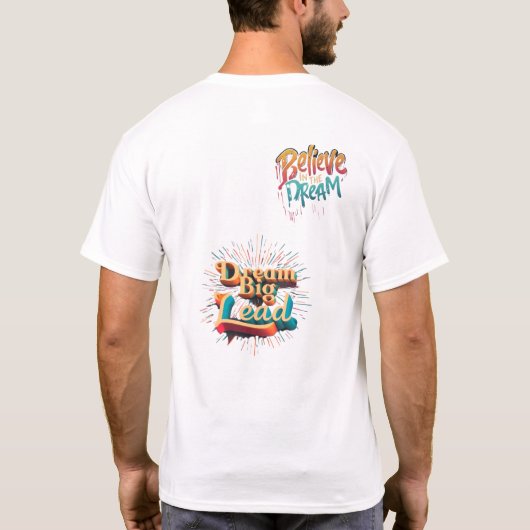 夢の中で大き信じなリード Tシャツ (裏面)