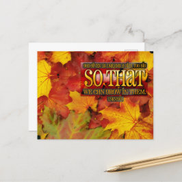 「夢の中で成長」感動的引用文 ポストカード