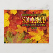 「夢の中で成長」感動的引用文 ポストカード (正面)