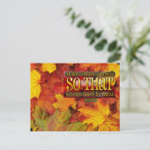 「夢の中で成長」感動的引用文 ポストカード (スタンド正面)