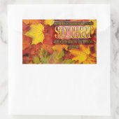 「夢の中で成長」感動的引用文 長方形シール (バッグ)