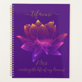 夢の中で生きる蓮の花 プランナー手帳 (正面)