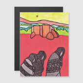 夢の中で，タオス，ニューメキシコ。 マグネット招待状 (正面/裏面)